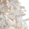 10ft. Pre-Lit White Artificial Christmas Tree, Clear LED Lights